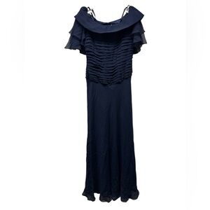Jovani silk navy formal dress size 10